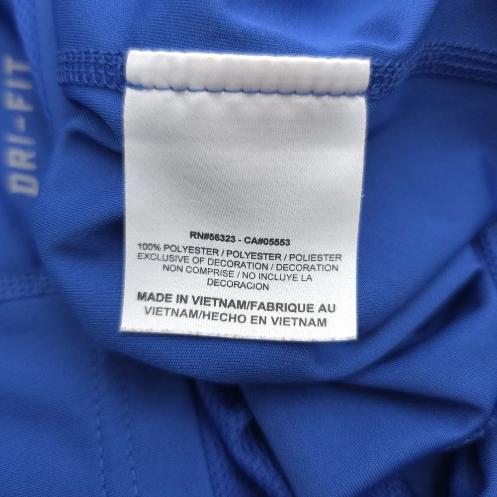 Nike Dri Fit Men's XL Blue Long‎ Sleeve Training Shirt Style 408329-493 Stretch